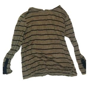 PinkBlush Long Sleeved Olive/Black Shirt Large